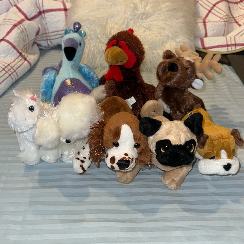 NWOT Ganz Webkinz Stuffed Animals Lot of 7